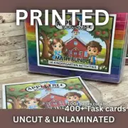 Math - Kindergarten Learning Bundle - 16 Activity Card sets - #02 (PRINTED ONLY)