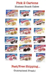 Pick 2 Hostess Snack Boxes: Ding Dongs, Twinkies & More