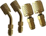 BESTOYARD 4Pcs Air Conditioner Refrigeration Adapter Hose Set for Quick Connector with Joint Remover Installer High End Conditioning Manifold Converting Tool