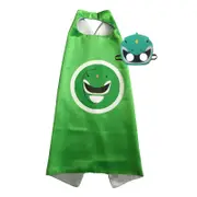 Kids Power Rangers Costume Green Ranger Cape and Mask Set