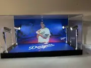 Jackie Robinson Premium PSA BGS 2 Card display case with LED lights - Dodgers