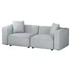 Artiss Sofa Lounge Set 2 Seater Modular Chaise Chair Suite Couch Fabric Grey