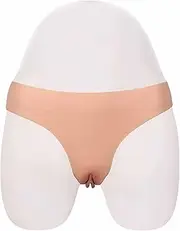 [WHG] Men's Hiding Gaff Panty Realistic Sissy Panties Camel Toe Control Thong Underwear Vagina Shorts for Crossdresser Props