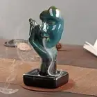 Backflow Incense Burner Ceramic Incense Holder for Housewarming Fireplace