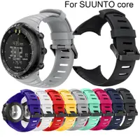 在飛比找蝦皮購物優惠-Suunto Core 替換腕帶軟矽膠錶帶帶金屬扣的 Suu