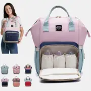 LEQUEEN Mummy Diaper Bag Baby Nursing Backpack Isolated Pocket Health and Safety