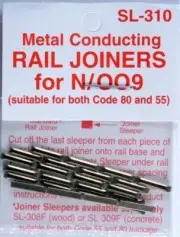 PECO SL-310 N Gauge Metal Rail Joiners For N/OO-9 Track