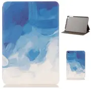 For iPad Air 5 10.9'' 2022 Marble Leather Smart Case Cover - Blue