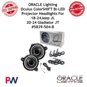 Oracle Lighting Oculus Bi-Led Projector Headlights Colorshift For 18-24 Wrangler