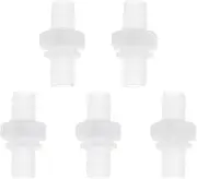 5 PCS 1/2inch Hose Barb Thru Bulk Bulkhead Fitting Plastic Hex Straight Union Adapter Barb Pipe Connectors for Water/Fuel/Air