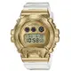 【CASIO 卡西歐】 G-SHOCK 金屬錶圈 透明手錶-金色_GM-6900SG-9_49.7mm