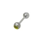 Tongue Ring Barbell Middle Finger Logo Surgical Steel