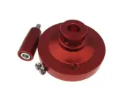 HQ 63mm Solid Aluminum Handwheel Hand w/ Scale for CNC milling Red Shaft: 10mm