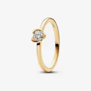 *BRAND NEW* Pandora Talisman 14k Gold Lab-Grown Diamond Heart Ring 153115C01