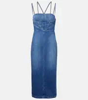 [Nensi Dojaka] Nensi Dojaka Denim corset dress AU 14 blue