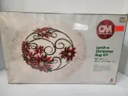 Vintage Colombia Minerva Christmas Latch Hook Rug Kit