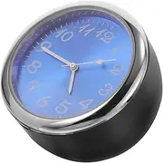 iplusmile Car Clock Time Clock Small Clock for Car Vehicle Clock Digital Clock Car Interior Clock Tiny Clock Truck Clock Truck Dashboard Clock Auto Dashboard Clock Desk Clock Mini Metal Blue