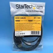 StarTech HDMIMM6HSS 6 ft Slim High Speed HDMI Cable with Ethernet