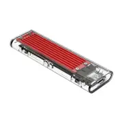 Orico TCM2-C3 Transparent NVMe M.2 SSD (M Key) to USB 3.1 Type-C Enclosure - Red