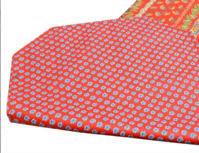 LE CLUNY, OLIVES & MIMOSAS RED FRENCH PROVENCE REVERSIBLE COATED TABLE RUNNER