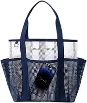 [Generic] Beach Bag - Folding Make Up Pouch for Pool - Odor-Resistant Large Mesh Bag for Beach Camping Weekend Fishing Trip Vacation Picnic Outing Commuter Yoga