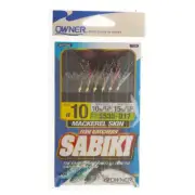 Owner Sabiki Bait Catcher Rig Mackerel with Lumo Bead Size 10