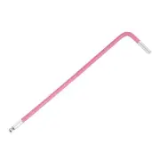 Ball End Hex Key Wrench, 2mm l Shape Long Arm S2 Steel Repair [Pink]