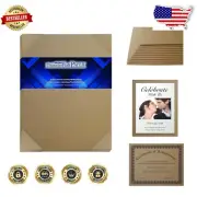 Versatile 100 Sheet Chipboard - 20pt Brown Kraft 8.5x11 for Crafting & Shipping