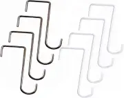 XUTONG 8 PCS Vinyl Fence Hooks, for Hanging Lights, Plants, Planters, Bird Fe...