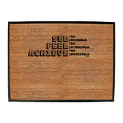 See Feel Achieve - Funny Novelty Doormat Man Cave Floor mat