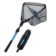 Wlikn Ball Net Landing Net Ball Net Foldable One-Touch Net Adjustable Stretchabl