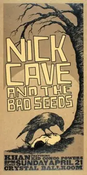 Reproduction Nick Cave "Crystal Ballroom" Poster, Home Wall Art, Size: 12" x 24"