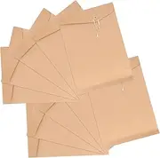TOGEVAL 10Pcs Paper String Closure Envelopes Document Organizers for Home Office School File Holders for Efficient