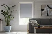 CUSTOM CUT BLINDS StyleWell Cordless Blackout Roller Shades - Taupe