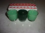 NEW IN BOX, GOLD CANYON WINTERMINT & SPRUCE/CITRUS CANDLE TRIO 1.7 OZ. EACH