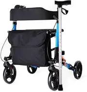 Walker, Foldable Rolling Walker for Seniors, Rollator Walker with Compact Travel Seat and Locking Brakes Little Surprise