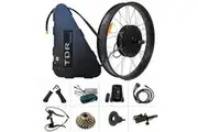 1500W E-Bike Rear Conversion Kit 26" with 28.8Ah Battery for Fat Tyre 110km Max