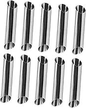 OKUMEYR Stainless Steel Croissant Baking Molds 20pcs Set Easy to Use Clean for Desserts