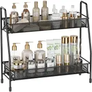 Spice Rack Organizer for Countertop, 2 Tier Bathroom Shelf, Desktop Makeup Or...