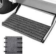 RV Step Rug,RV Stair Treads | Double-Layer Backing Design Non-Slip Deck Pad for Camping Car Travel Mobile Home Long-Term Parking