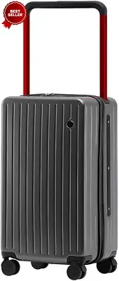 Carry-On Luggage 26" Rolling Suitcase ABS Hard Shell w Built-In Lock 360° Spinne