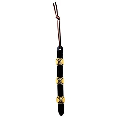 Weaver Leather Sleigh Bells Strap, Brass Plated 3-Bell Door Hanger, 10.5 inch