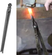 Blacksmith Bladesmith 1/2" V-Jaw Tongs Round Square Stock Anvil Vise Forge Tongs