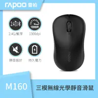 在飛比找PChome24h購物優惠-Rapoo 雷柏 M160 Silent 無線三模光學靜音滑