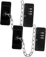 Kisangel 2 pcs Password Lock for Refrigerator Windows Safety Adhesive Lock Easy to Install Prevent Accidental Openings