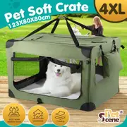 Dog Cat Pet Soft Crate Cage Kennel Carrier Rabbit Puppy Travel Car Carry Bag Whelping Box Indoor Outdoor Collapsible Portable 4XL