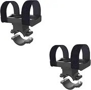 Totority 3pcs Bike Handlebar Bracket Durable Flashlight Holder for Mountain Bikes Accessory for Stopwatch Headlight and Camera Skid Resistant High Tenacity Stable Design Black