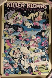 Killer Klowns from Outer Space Mondo Poster Lance Inkwell Film Cuphead Art Print