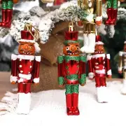 3Pcs Christmas Tree Nutcracker Pendants Christmas Decoration for Door Window