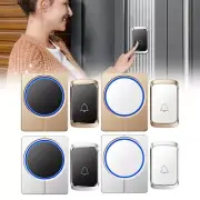 Wireless Door Bell Battery Operated Remote Buttons 4 Volume Loud Enough For Home